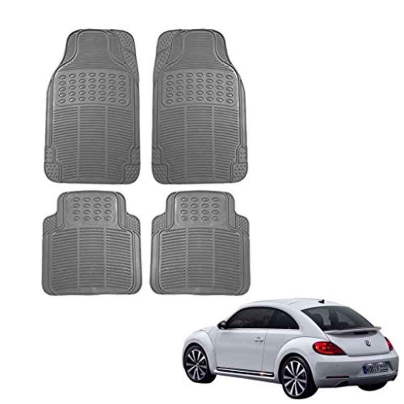 Kozdiko 4 Pcs Grey Rubber Car Mat Set for Volkswagen Beetle