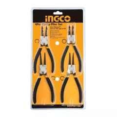 Ingco HCCPS01180 7 inch Carbon Steel Black & Yellow Circlip PliersSet