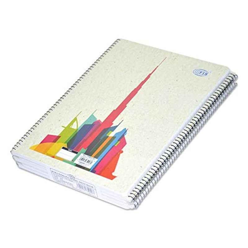 FIS 5 Pcs 70 Sheets A4 Burj Khalifa Spiral Note Book Set, FSNBA41902