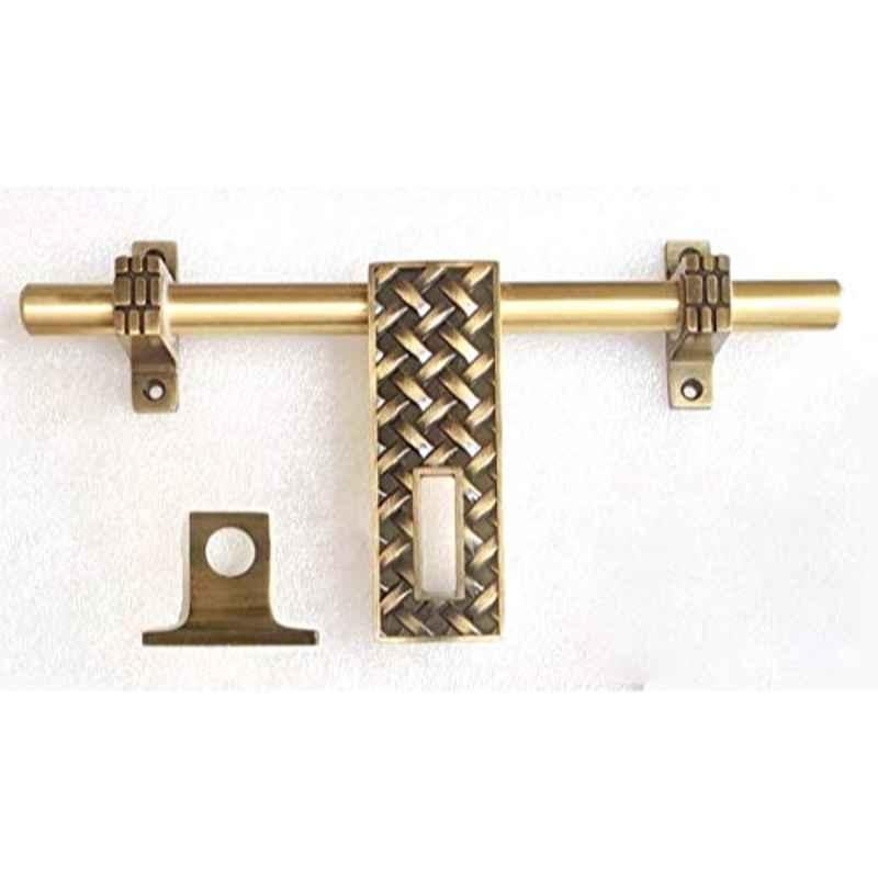 Jovial 10 inch 16mm Zinc Alloy Antique Brass Single Door Aldrop, Aldrop-1133