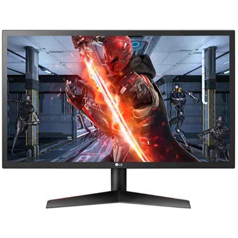 LG Ultragear 24GL600F 24 inch (1920x1080p) Black Full HD LCD Gaming Monitor 144Hz, Native 1ms