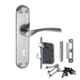 Atom Innova Stainless Steel Stain Finish Double Stage Mortise Lock Set With 3 Keys