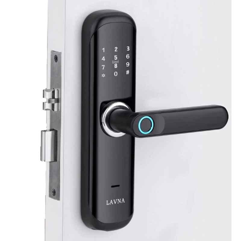 Lavna L-A28 Black Smart Digital Door Lock for Wooden Doors