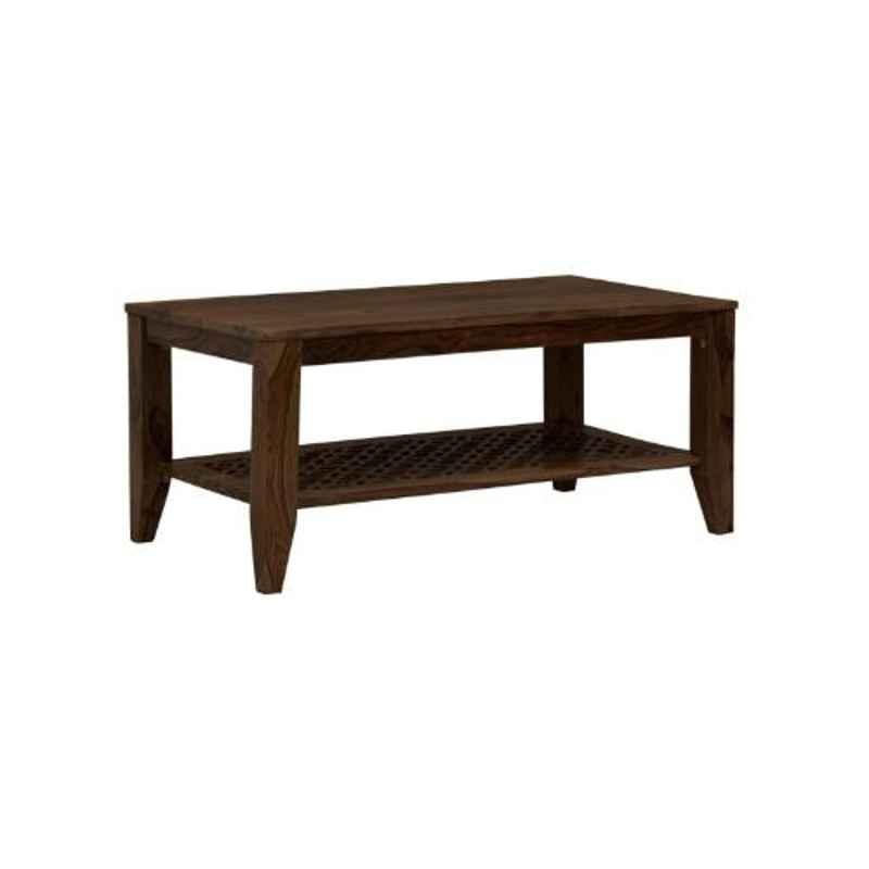 Angel Furniture 36x20x16 Inch Walnut Glossy Lacquer Finish Wood Table, AF-147W