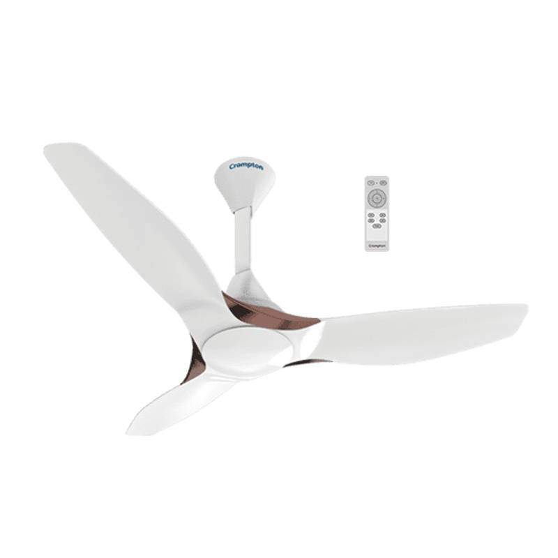 Crompton Silent Pro Enso 42W Silk White Ceiling Fan with Remote, Sweep: 1225 mm