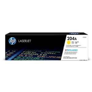 HP 204A Yellow Toner Cartridge for HP Laserjet Pro MFP M180nw & M154nw, CF512A