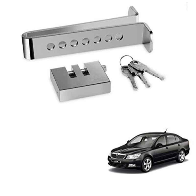 Kozdiko Stainless Steel Clutch & Brake Pedal Throttle Adjustable Anti Theft Car Lock for Skoda Laura