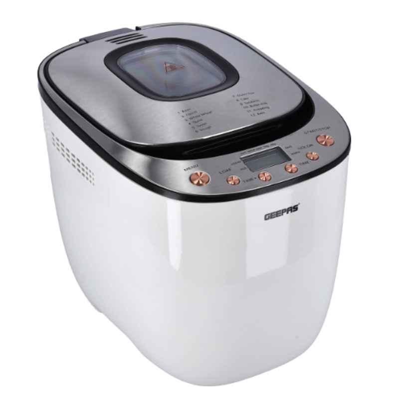 Geepas 550W 2lbs White Automatic Bread Maker, GBM63035