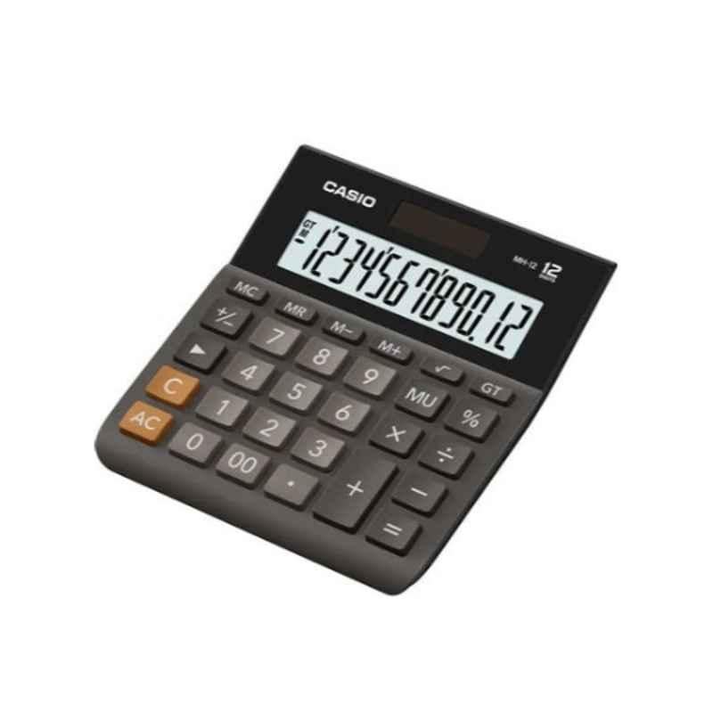Casio MH-12 Grey & Black Desktop Calculator