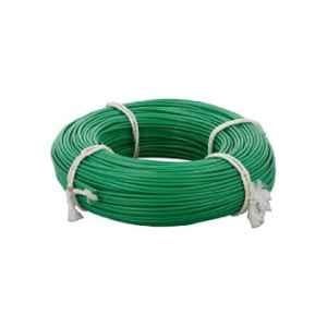 KEI 1 Sqmm Single Core HRFR Green Copper Unsheathed Flexible Cable, Length: 100 m