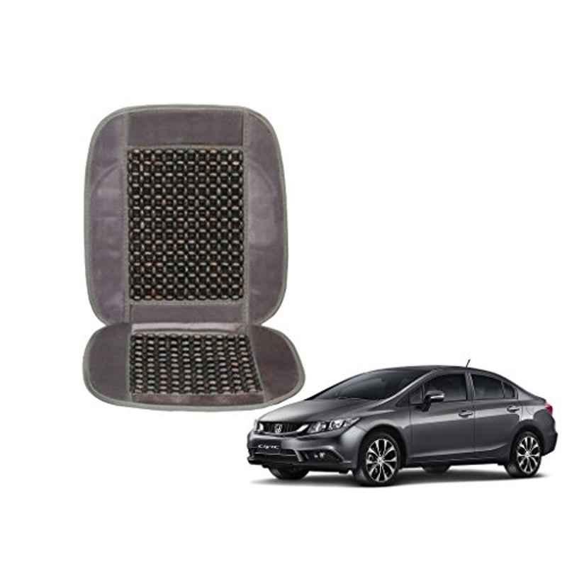 Kozdiko Wooden Beads Car Seat Cushion with Velvet Border for Honda Civic