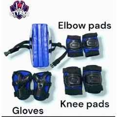 STYRKR Royal Blue New Kids Protective Skating Guard Kit (Medium) Skating Guard Cycling Kit