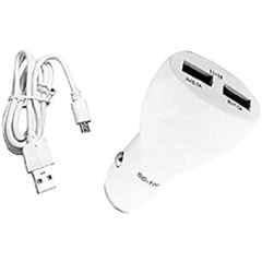 Meenu Arts Led Car USB Charger Dual Car Mobile Charge 3.0A with Cable for Mahindra Xuv 500