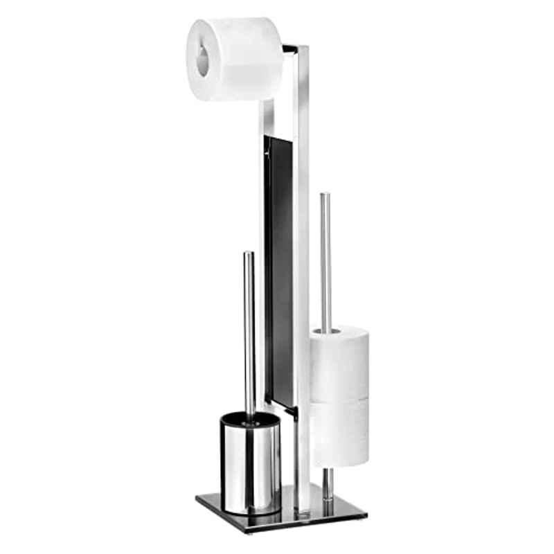Wenko 18x70x23cm Stainless Steel Free Standing Toilet Brush