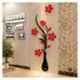 Kayra Decor 36x80 inch PVC Flower in The Vase Wall Design Stencil, KHSNT417