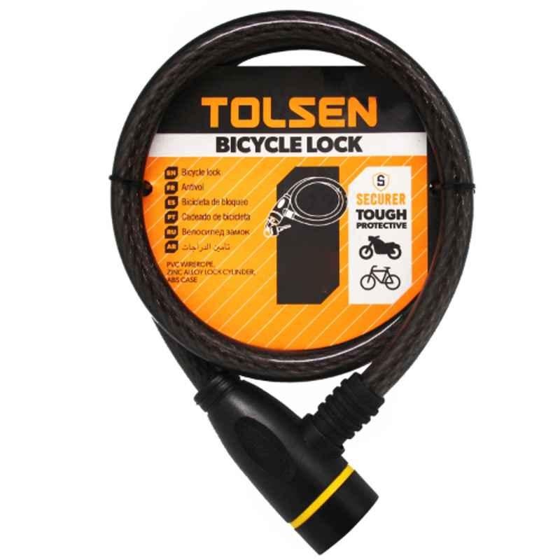 Tolsen 12x800mm PVC Bicycle Lock, 55170