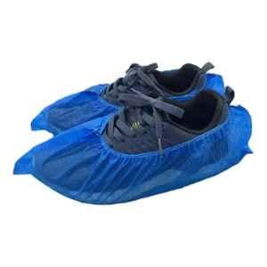 C-Cure Blue LDPE & Non-Woven Disposable Shoe Cover (Pack of 50 Pair)