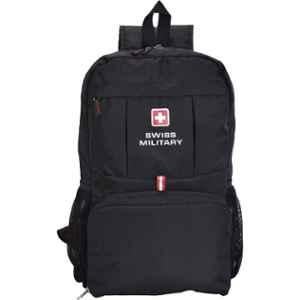 Swiss Military BP6 13.2 Litre Polyester Black Solid Backpack