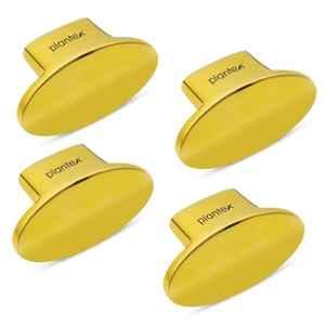 Plantex Knobs for Drawer/Small Drawer Knobs/Knobs for Cabinets/Pull-Push Knobs for Kitchen/Bedroom Drawer (Pack of 4) Oval, Gold
