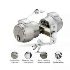 Harrison 60mm SS Finish Touch Pin Cylindrical Lock, 0664