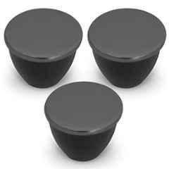 Plantex Knobs for Drawer/Drawer Knobs/Knobs for Cabinets/Pull-Push Knobs for Kitchen/Bedroom Drawer (Pack of 3) Satin Black & Black