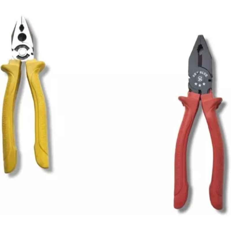 Sky Blue 2 Pcs 7.8 inch Lineman Plier Combo, SBE_PLIER_0062