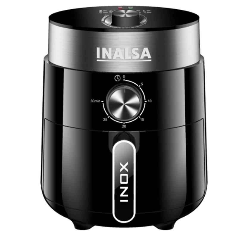 Inalsa Inox 1200W 2.5L Black Air Fryer