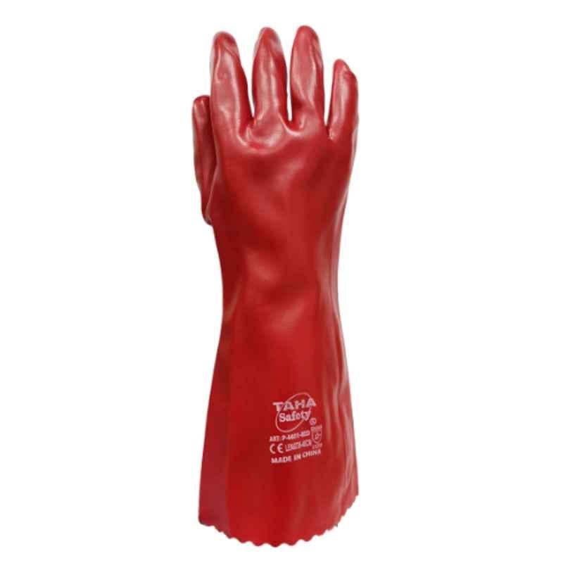 Taha Safety 40cm PVC Red Gloves