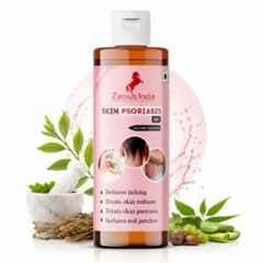 Zenius India 100ml Skin Psoriasis Oil with Neem, Baheda, Aloevera, Tea Tree & Black Cumin for Reduces Itching, Irritation & Treats Skin Redness