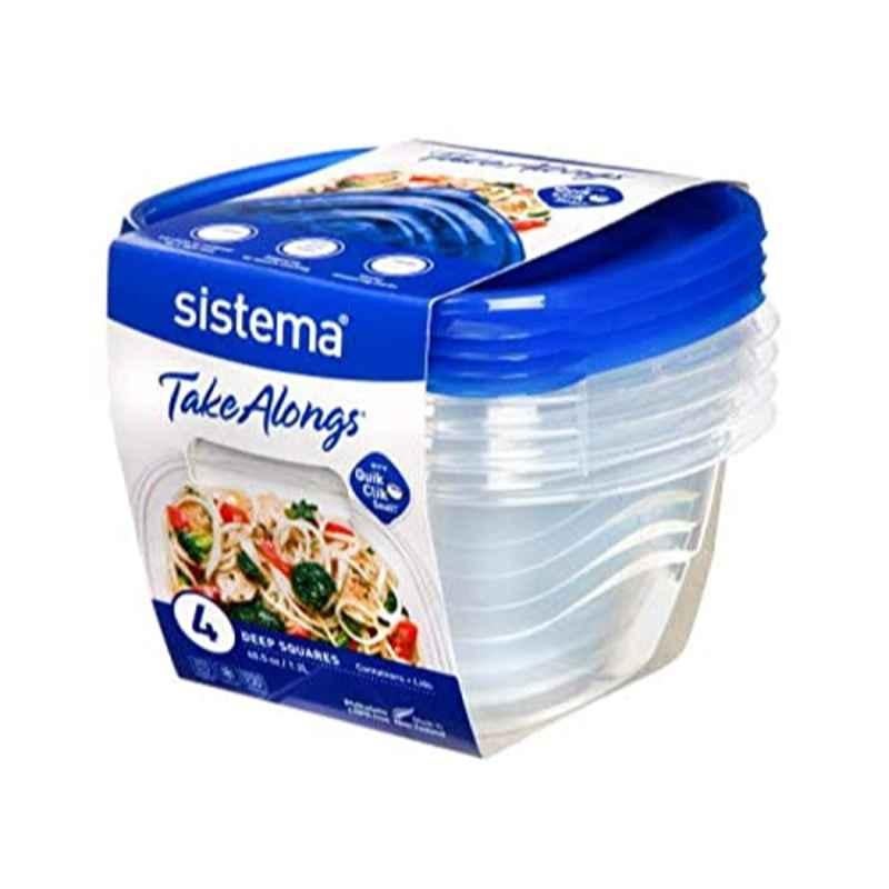 Sistema 1.2L Takealongs Deep Square Container with Lid