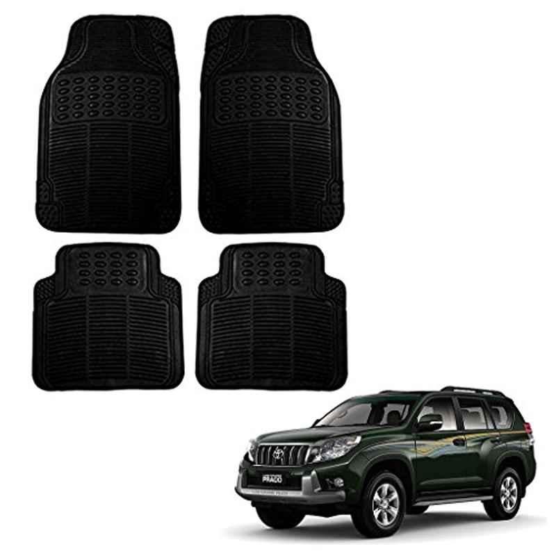 Kozdiko 4 Pcs Black Rubber Car Mat Set for Toyota Land Cruiser Prado