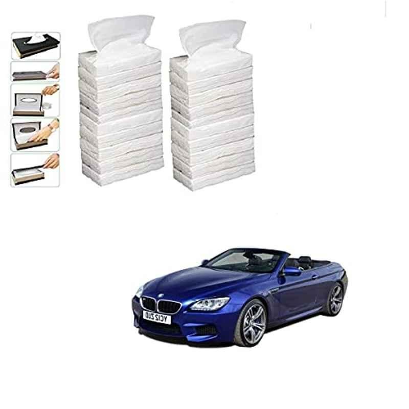 Kozdiko 100 Pulls Dispenser Box Refiller Tissue Paper with 200 Sheets for BMW 6 Series (Pack of 20)