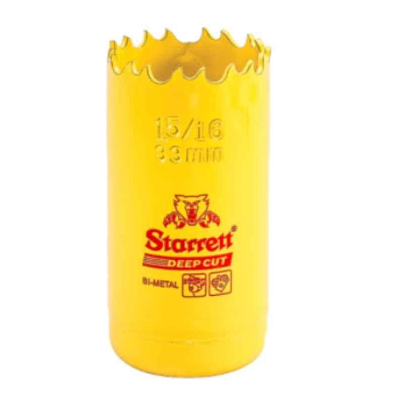Starrett Deep Cut 33mm Yellow Bi Metal Hole Saw, DCH0156-G