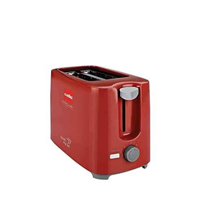 Cello Quick Pop 300A 700W Red 2 Slice Pop-Up Toaster