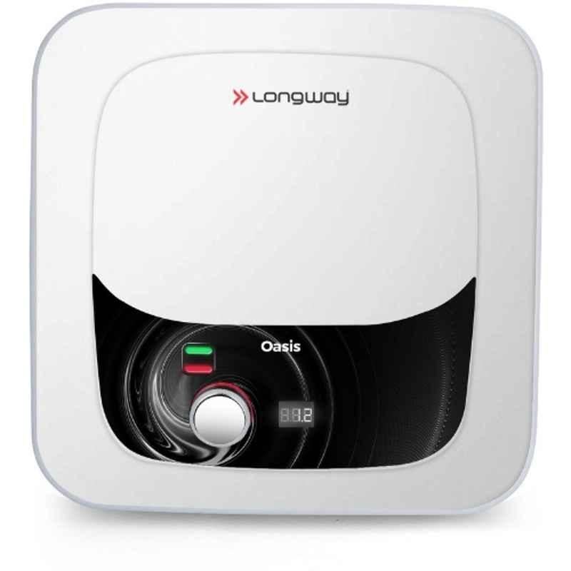 Longway Oasis 15 Litre 2000W White 5 Star Water Storage Geyser with Advanced Multi-Layered Safety System & Anti-Rust Coating