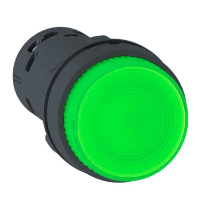 Schneider Harmony 1-NO Green Led Illuminated Push Button, XB7NJ03M1