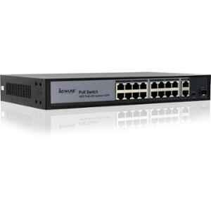 Beware 16 Port 10/100/1000 Mbps 2 Gigabit Uplink Port+1 SFP PoE Switch for CCTV, IP Cameras, NVR & Enterprise Networking