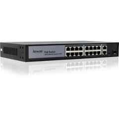 Beware 16 Port 10/100/1000 Mbps 2 Gigabit Uplink Port+1 SFP PoE Switch for CCTV, IP Cameras, NVR & Enterprise Networking