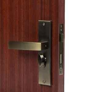 Handle Waala LB10001 8 inch 60mm Stainless Steel Antique Brass Finish Cylindrical Plate One Side Key Mortise Door Lock Set