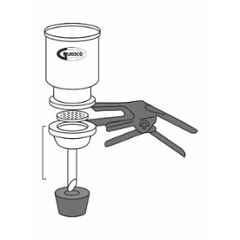 Glassco Borosilicate Glass Funnel, Capacity: 300ml, 258.245.01
