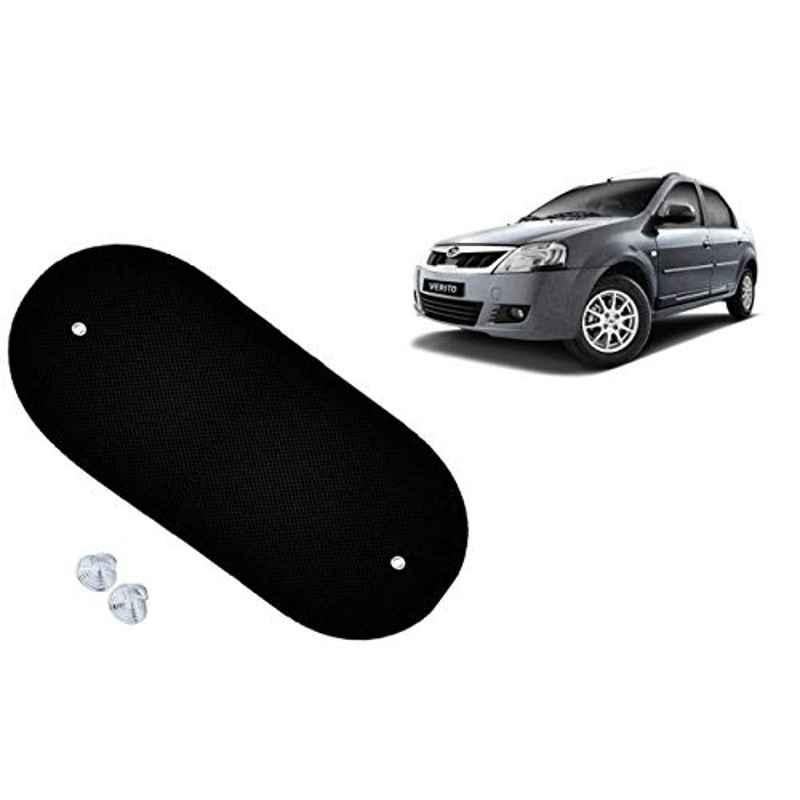 Auto Pearl 4 Pcs PVC & Mesh Black Window Side Sun Shade Set for Mahindra Verito, Chipkoo_BlkRear_Verito