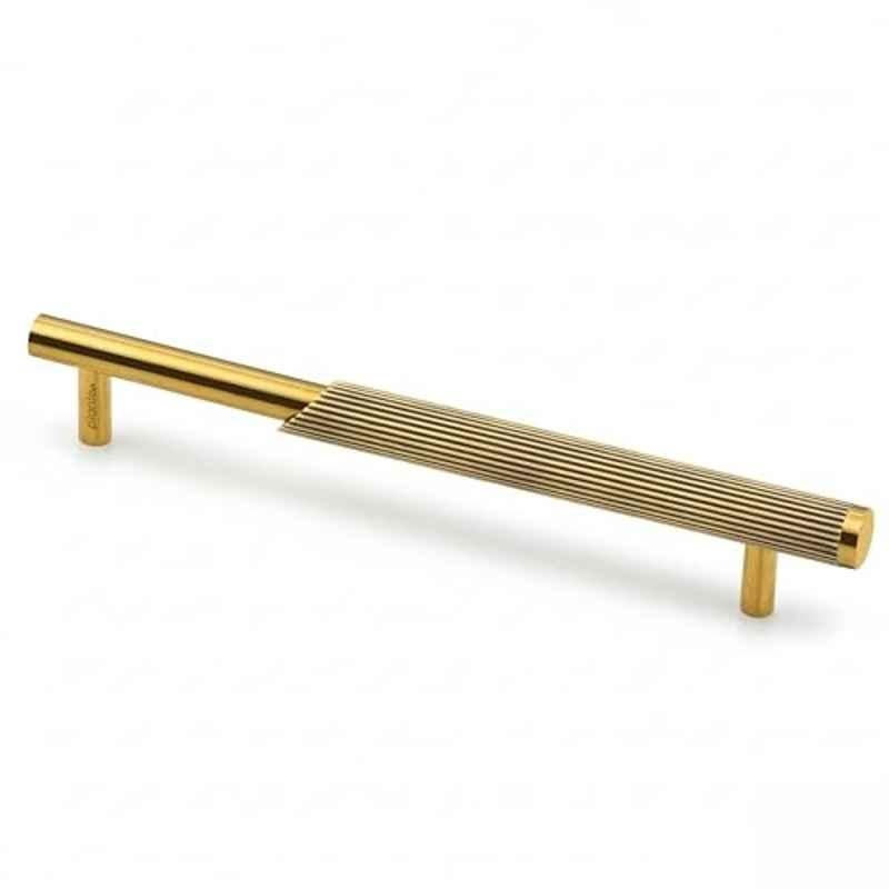 Plantex Stainless Steel & Aluminium Cabinet Handle/160mm Wardrobe Door Handle/Cupboard Pull-Push Handles for Home/Office (Brass Antique & Gold)