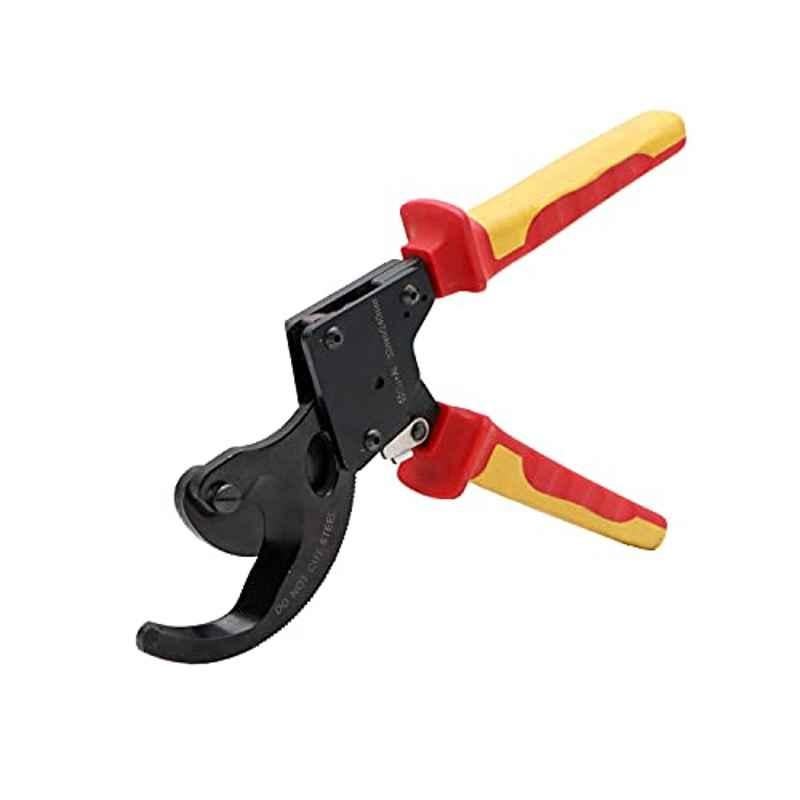 Max Germany 240 Sqmm Red & Yellow Insulated Ratchet Cable Cutter, 12024-32