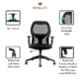 Innowin Matrix Black Mesh Medium Back Ergonomic Chair
