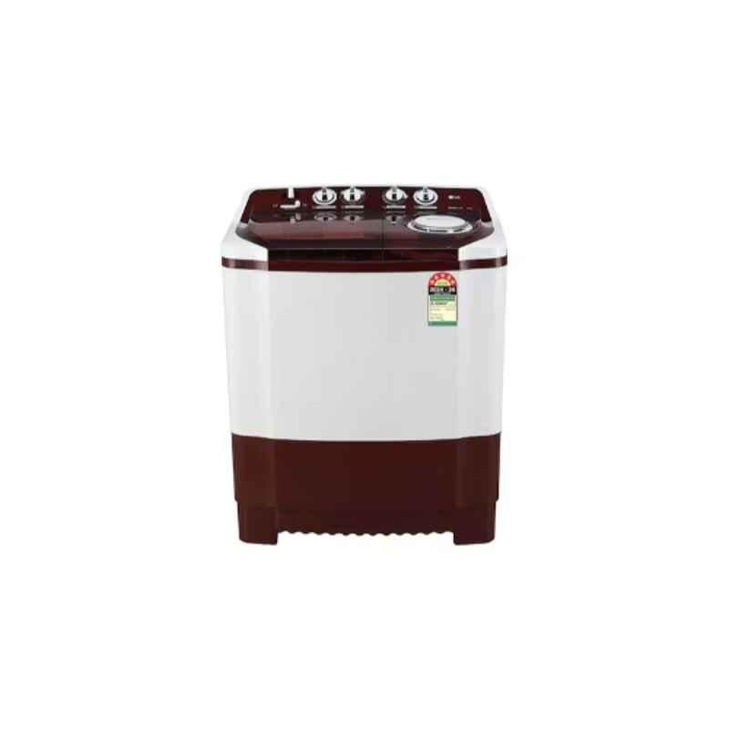 LG 8kg Plastic Burgundy Top Load Semi Automatic Washing Machine with Pulsator Technology, P8035SRAZA.ABGQEIL