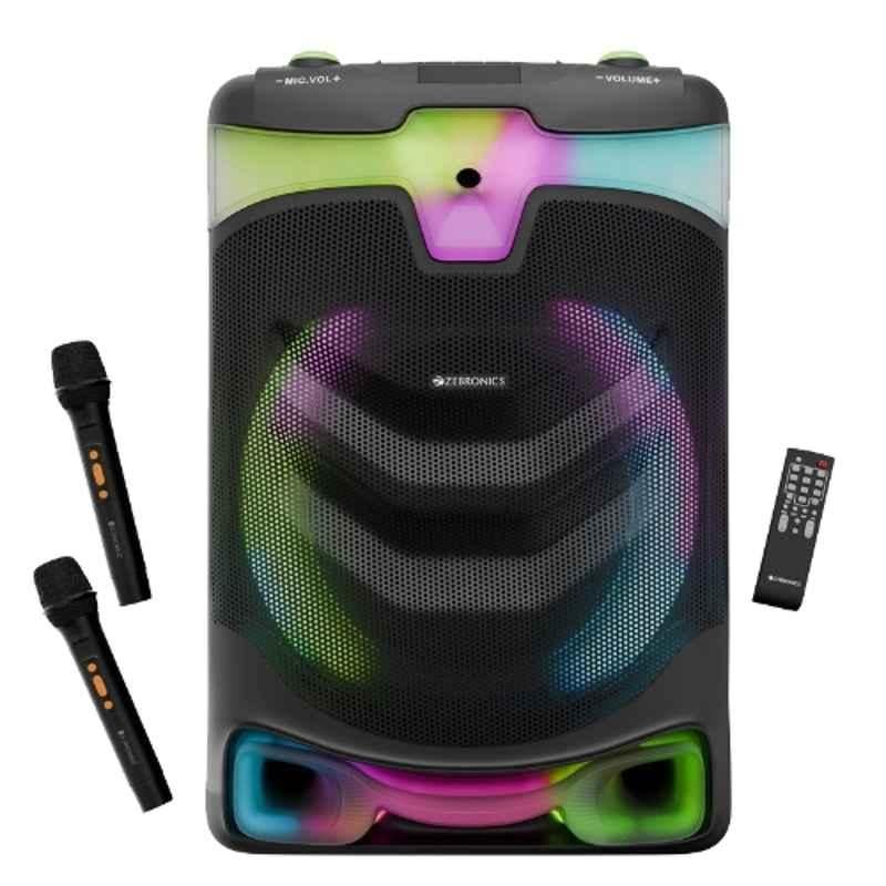 Zebronics Dazzio 130W 50dB Black Bluetooth Party Speaker with RGB Light & LED Display