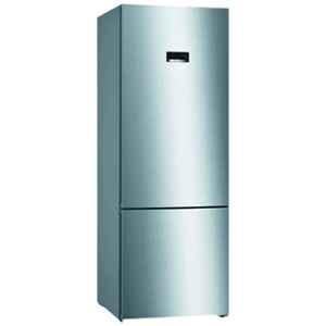 Bosch 559L 2 Star Silver Frost Free Double Door Bottom Mount Refrigerator with Temperature Display, KGN56XI40I