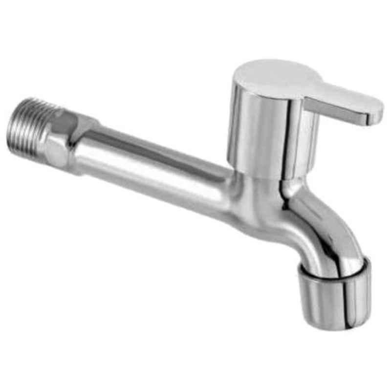 Drizzle FusionMini Brass Chrome Finish Silver Long Body Bib Cock with Foam Flow, LONGFUSIONMINI1