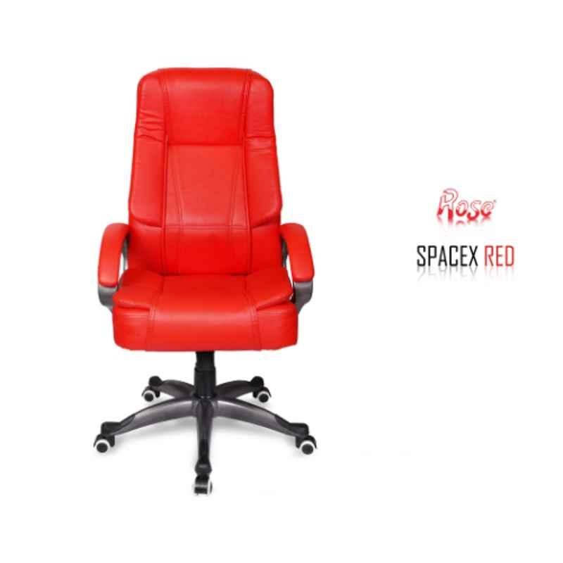 Rose Rdcspacex 1 Leatherette High Back Premiuim Red Office Chair