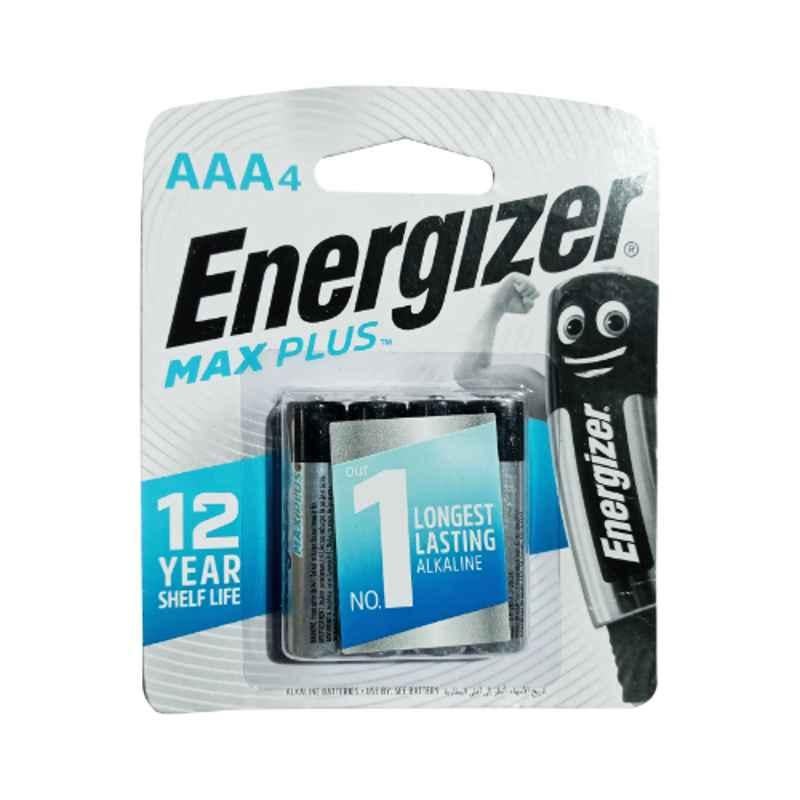 Energizer Max Plus 1.5V AAA Alkaline Battery for Power Demanding Devices, AEP92BP4T (Pack of 4)